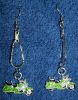 Lady Biker Earrings-Green