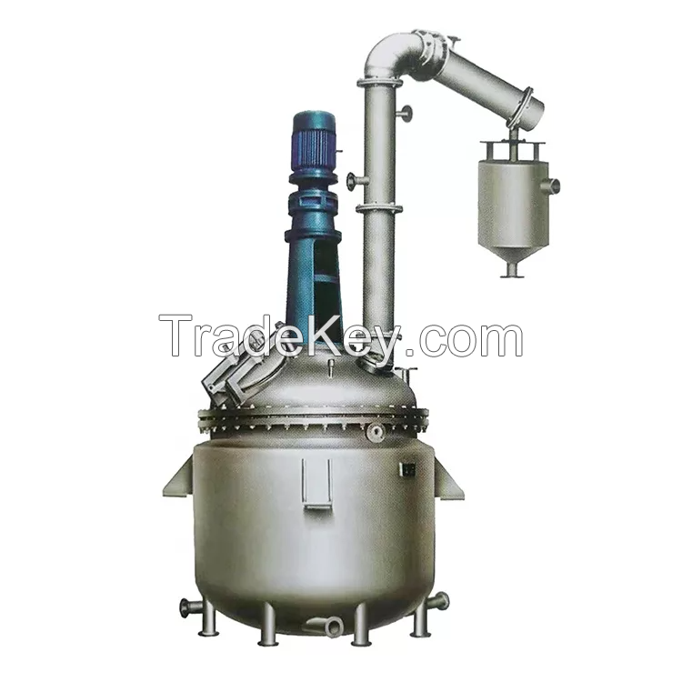 Alkyd Resin Production Line Automated Jacketed Reactor with Condenser Vacuum Mixing Tank Export To Europe, America, Middle East High Quality Reaction Vessel with CE Certification