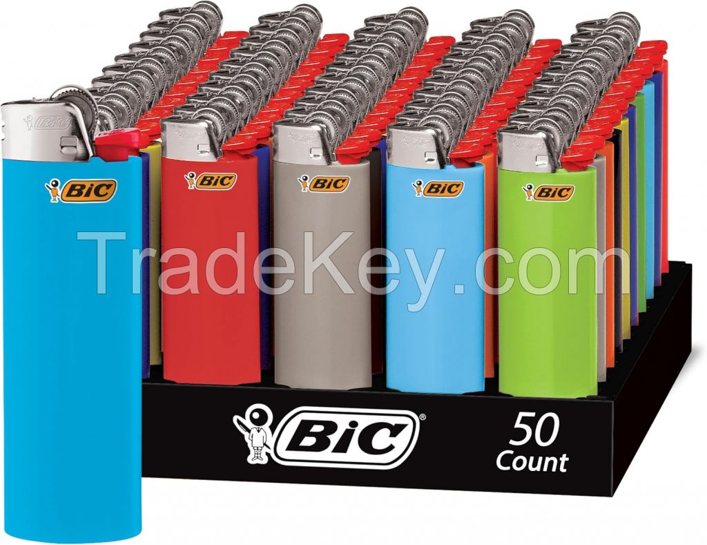 PREMIUM BICC Classic Lighter, Fashion Assorted Colors, 50Count Tray