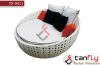 Кровать софы ротанга TF-9411White/lounger кровати wicker