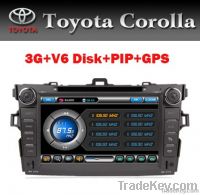 3g экран автомобиля Dvd для Toyota Corolla с управлением рулевого колеса Gps