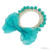 Bowknot and Beads Elastic Hair Band for Girls