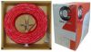 14/2 (14AWG 2C) Solid FPLR Fire Alarm / Security Cable, Red, 1000 ft,