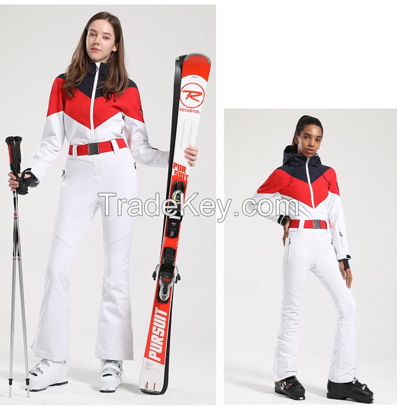 Women's Slim Fit Ski Suit â€“ Windproof, Waterproof & Warm One-Piece