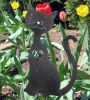 Cat Heart Garden Stake