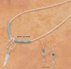 Turquoise Dream Catcher necklace and earrings