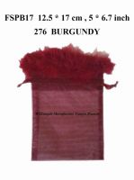 Мешок уравновешенный пером Fspb17 Burgundy Organza