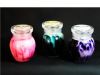 Rare 5oz. Soy Candle with unusual design in clear jar!!