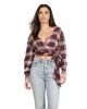 Side Knot Flannel Top