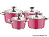 цветастый комплект Cookware 8Pcs