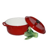 Покрынный эмалью Cookware литого железа