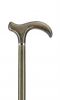 Melfort Walking Stick in Light Tone of Wood - Pewter with Collar