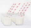 Party striped paper straws