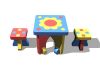 Sunflower Table and Stools