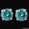 0.50 carat blue diamond stud earrings jewelry woman