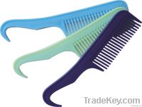 Plastic Mane Comb With Pick