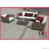 Alu frame fashion outdoor PE rattan sofa furniture for European