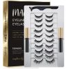 easbeauty 2020 Upgraded Magnetic Eyeliner and Eyelashes Kit, 10 Pairs Magnetic Eyelashes with 2 Tubes of Magnetic Eyeliner,Best Magnetic Eyeliner for Magnetic Lashes Kit-Easy to Wear