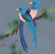 green bird embroidery