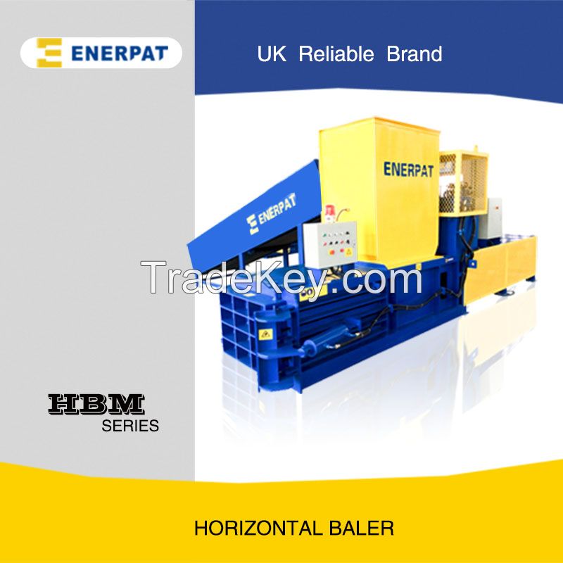 Horizontal cardboard baler