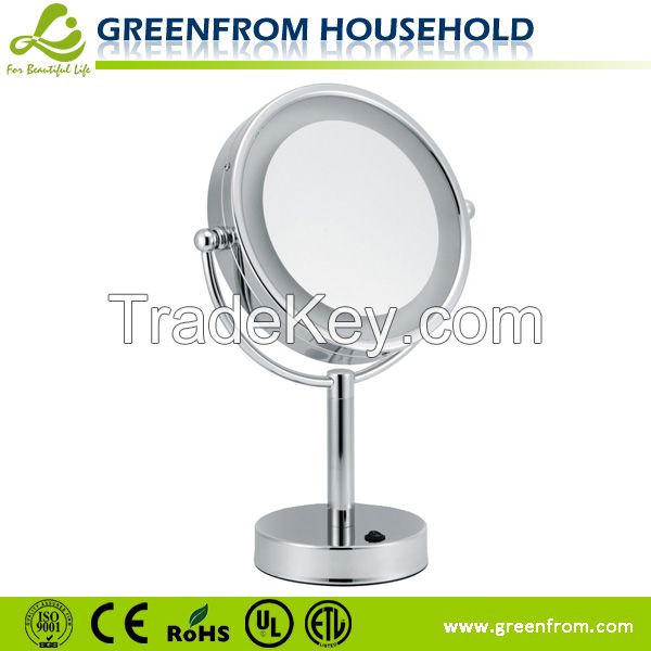 Double sides table top bathroom LED mirror