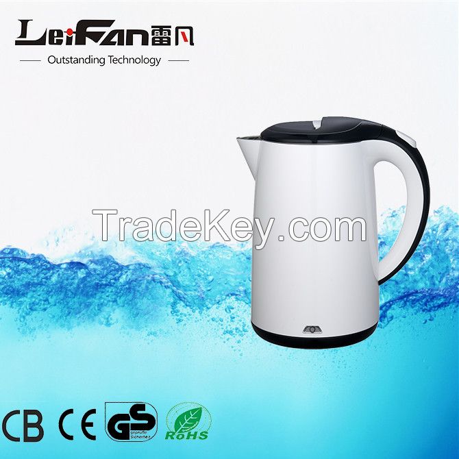 healthy life stainles steel cordless water kettle