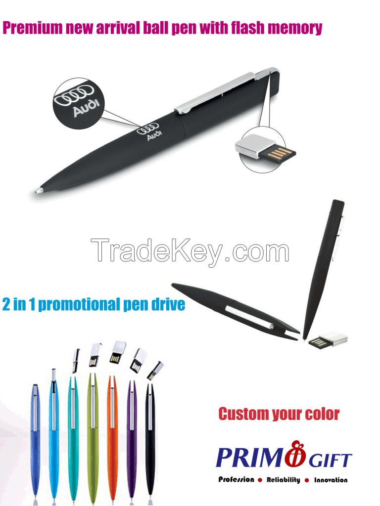 New arrival high quality pen shape usb flash drive