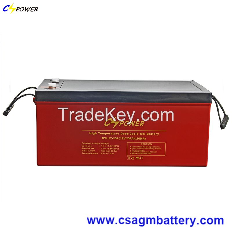 Supplier Gel Battery 12V250ah for Inverter and Solar Panel
