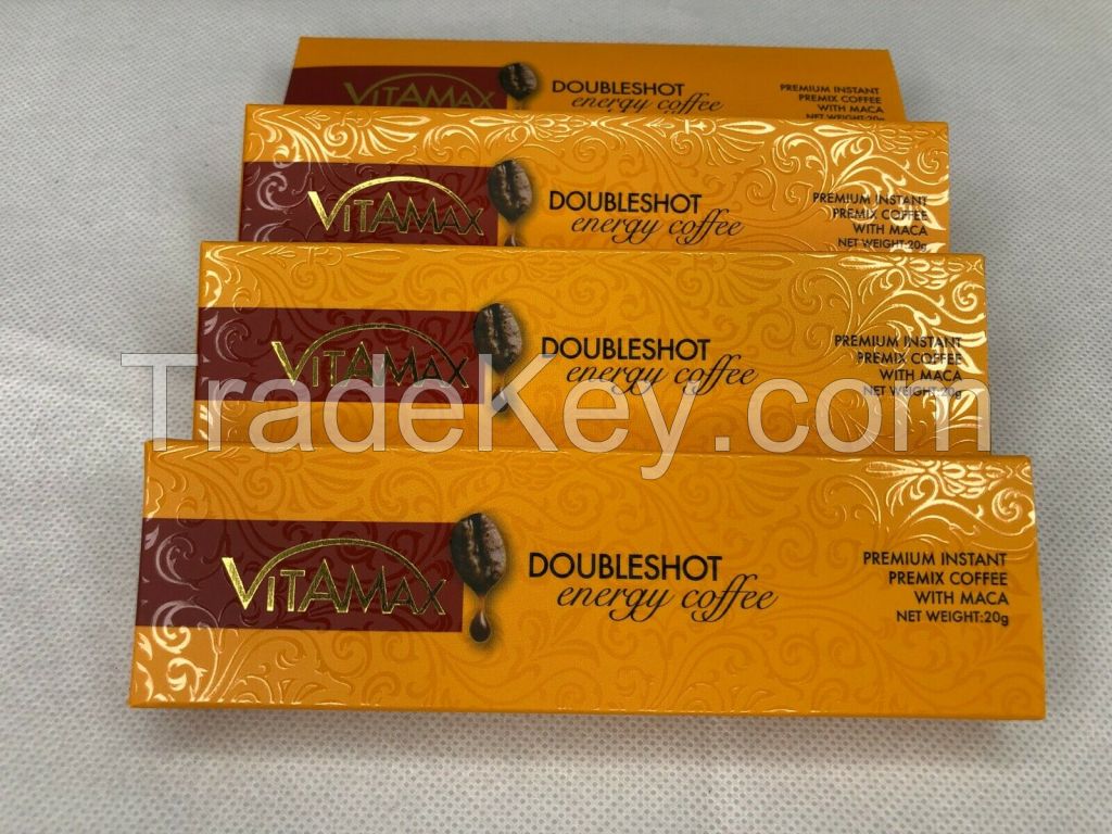 VitaMax DoubleShot Energy Coffee for Him with MACA 