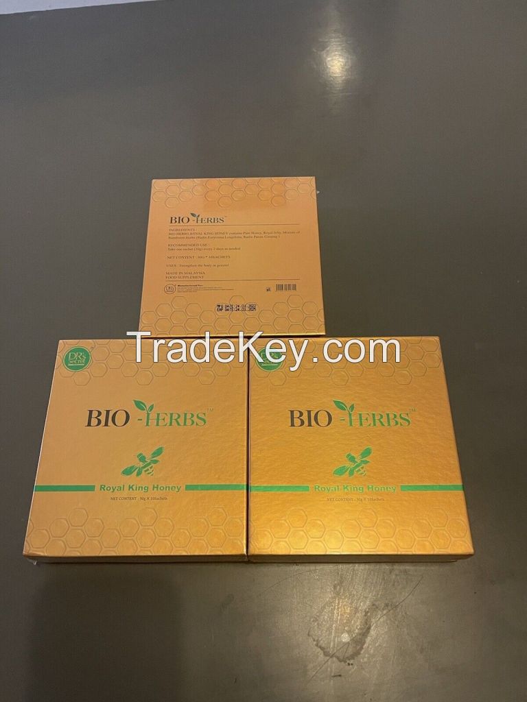 Bio Herb Royal King Honey One Box 10 Sachets