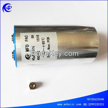 Dry Type Aluminum Case 400VAC Capacitor with Screw