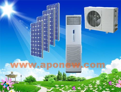 100% 48V/24V Solar powered air conditioners stand type