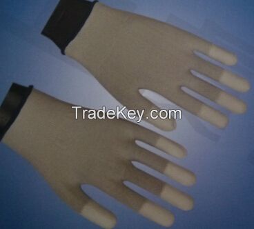13G conductive PU finger coated glove