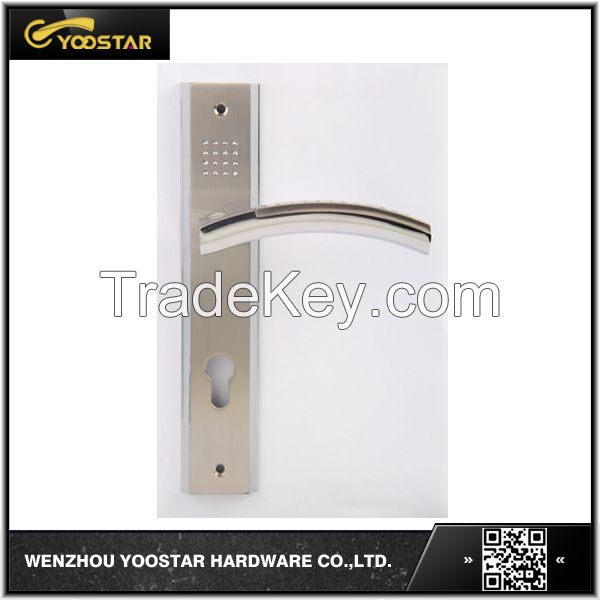 China door handle with plate