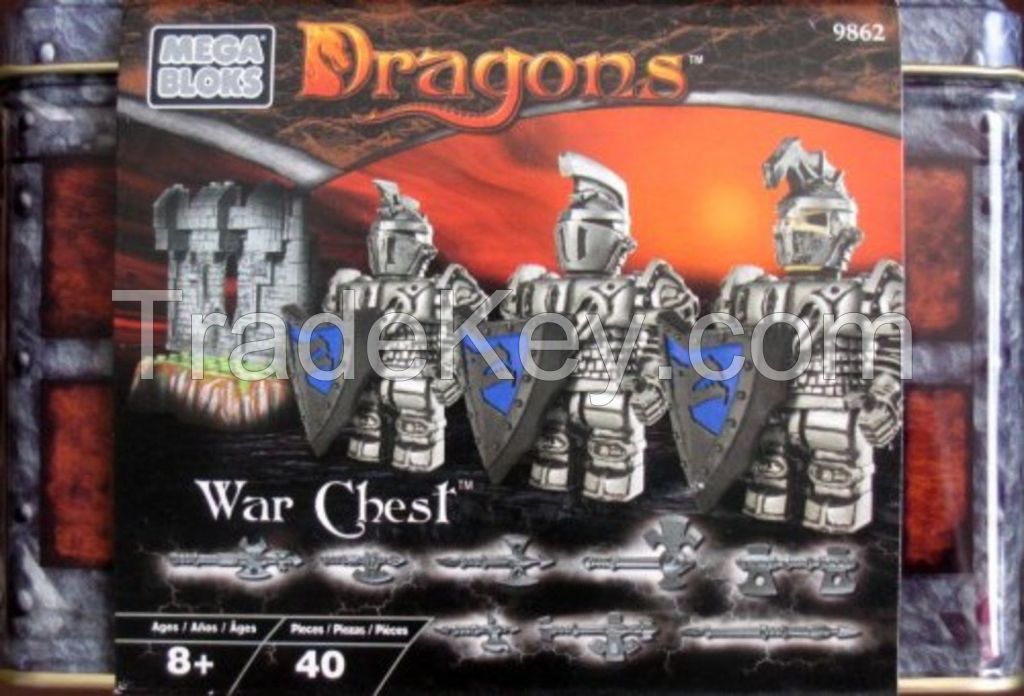 MEGA BLOKS Building Blocks DRAGONS WAR CHEST 9862, NEW