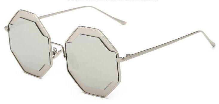 Wholesale sunglasses the irregular shape metal frame fashion sunglasses for women