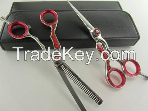 Barber scissors with pouch