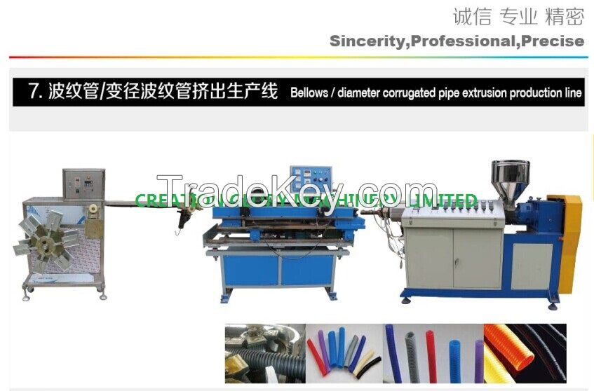 High quality corrugated pipe plastic extruder machine