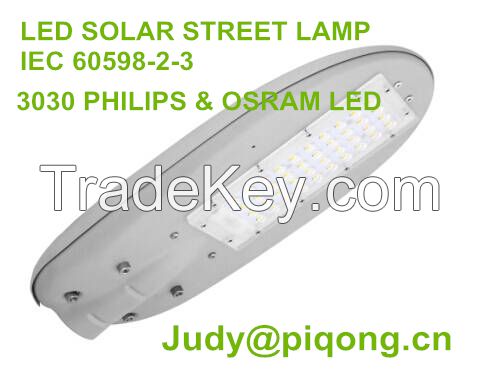 IEC 60598-2-3 60W Monocrystalline silicon solar module street light with IEC standard