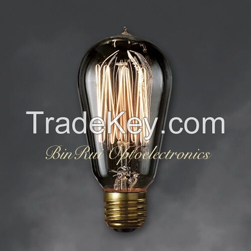 Smoke Color Edison light bulb ST18/ST57