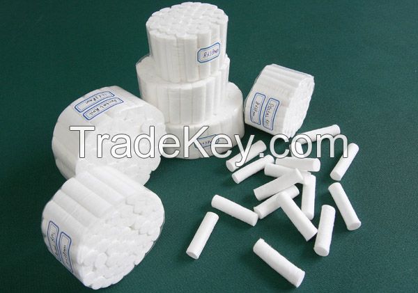 Dental Cotton Roll, Medical Absorbent Dental Cotton Fabric Rolls