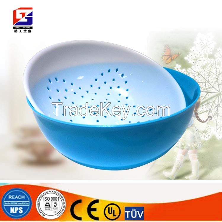 plastic round colander with base