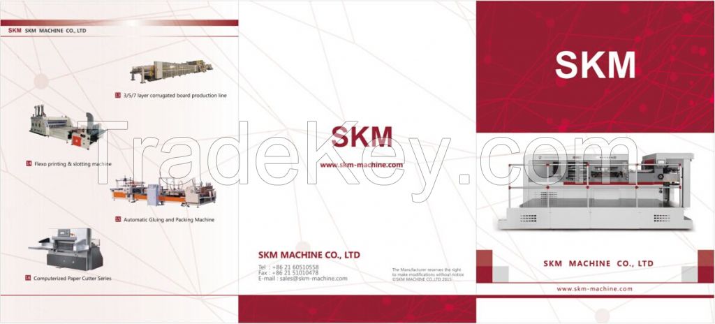 skm machine co, .Ltd die cutting machine with offset press printing