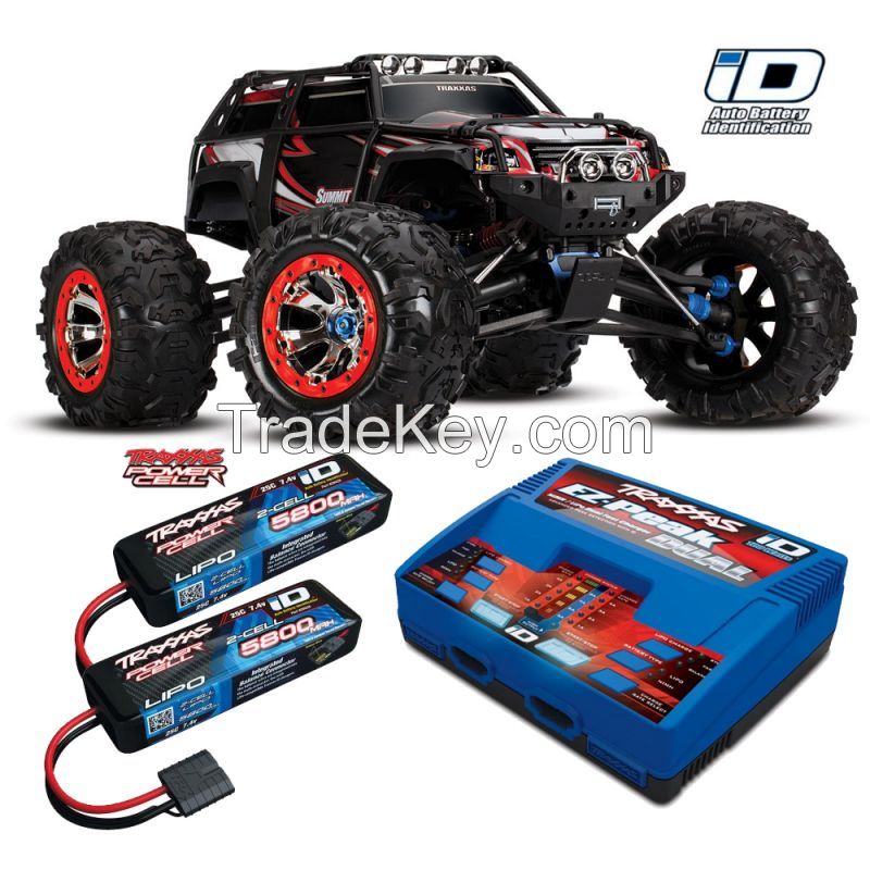 Traxas Summit 1/10 4WD Monster Truck with EZ-Peak Charger and Two Batteries TRA56076-1COM