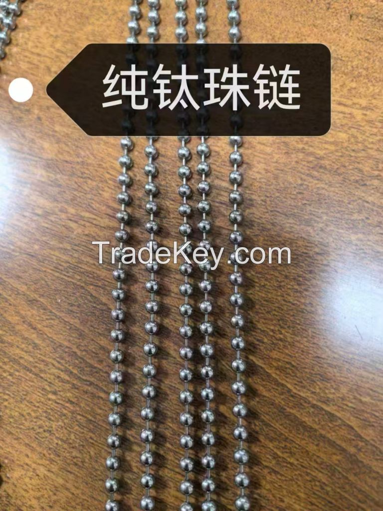 Sell titanium bead chain with different sizes from China