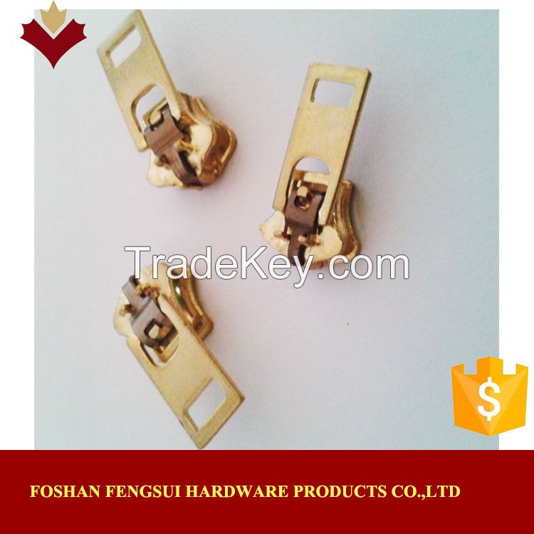Custom logo brass square pullers for zipper
