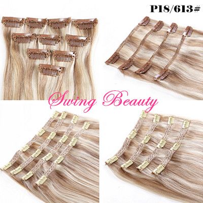 Clip in Natural Human Hair Extension Strong Clip Soft Hair Texture