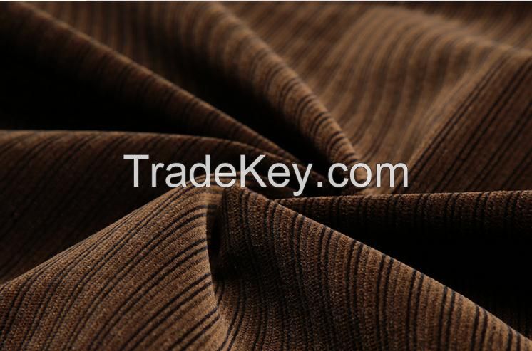 100 polyester tricot brushed velvet fabric/embroidery design fabric material for clothing