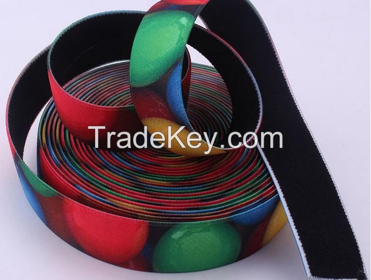 Custom print elastic band top quality with can be sewing factory directly sale