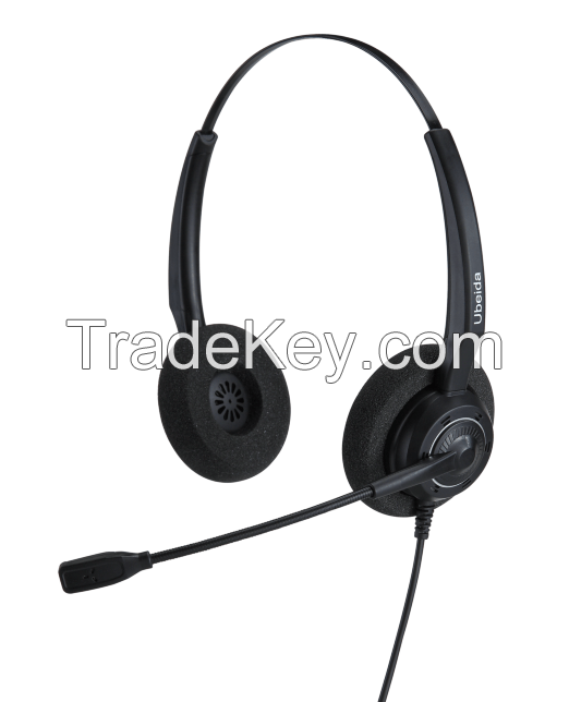 Noise-cancelling call center headset